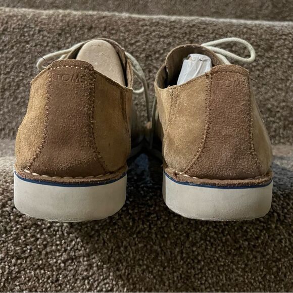 Men’s Toms Suede Dress Shoes Tan/Light Brown Sz 12 - Picture 11 of 13